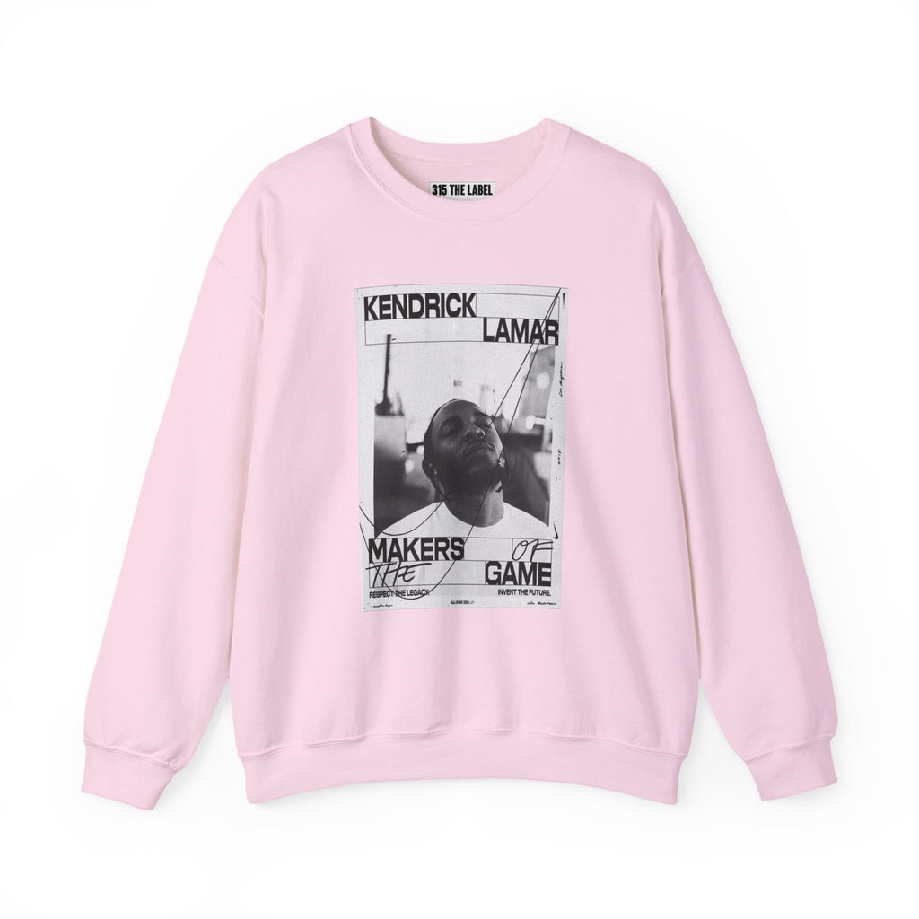 Graphic Crewneck Sweatshirt — 'Makers of the Game' Black & White Photo Design
