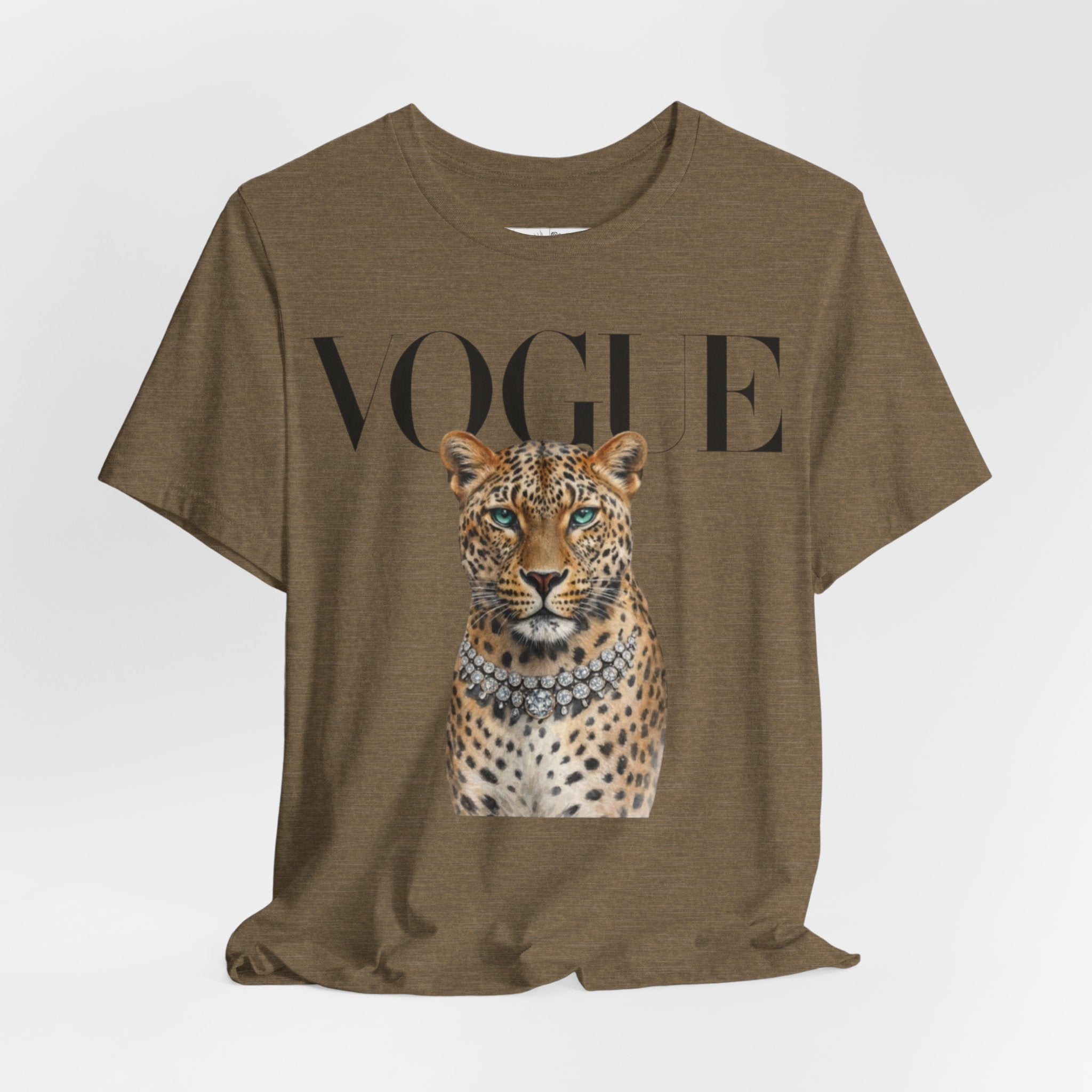Vogue Leopard grey T shirt