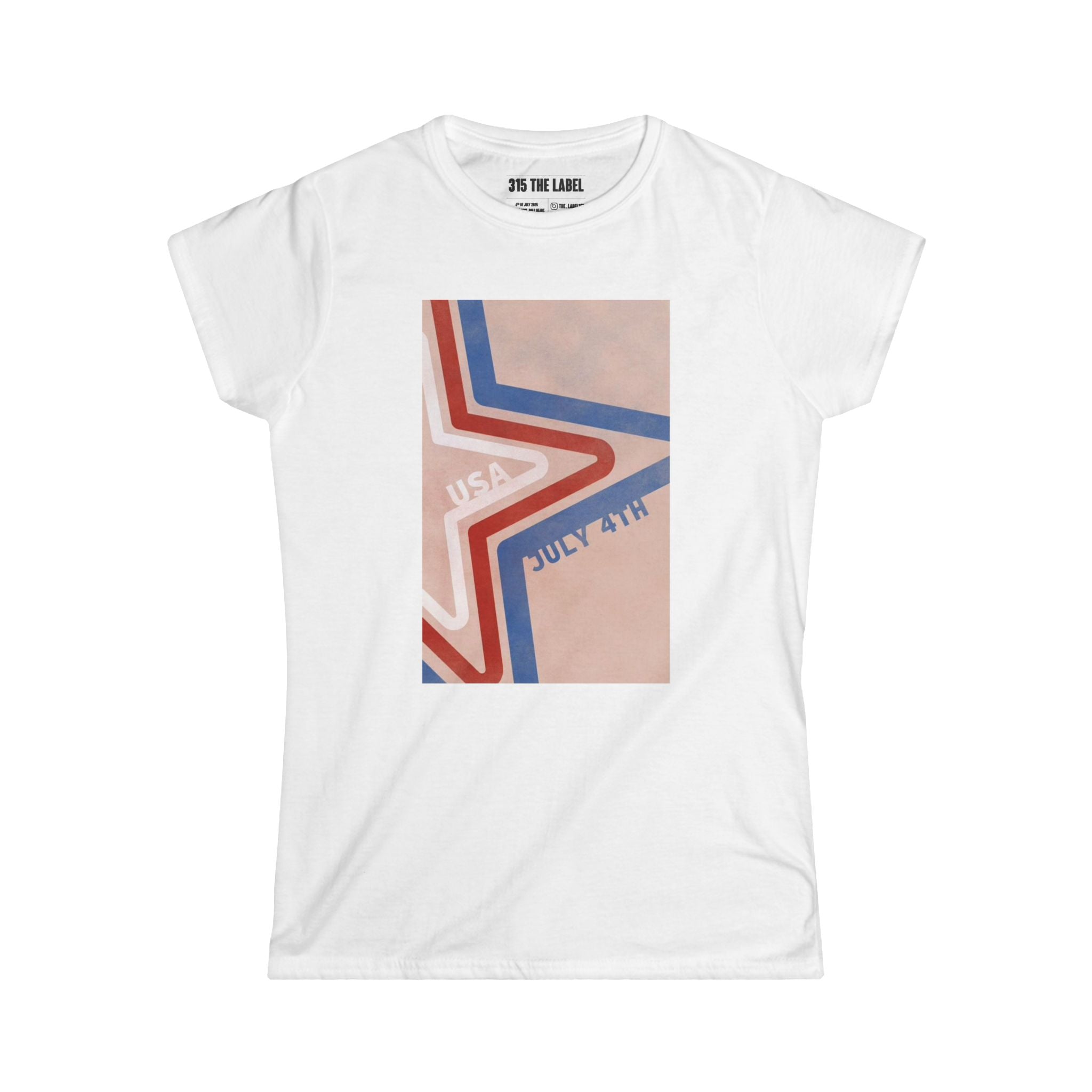 13. Retro Star of July Women's Tee, Summer Shirt, Patriotic Apparel, 4th of July Celebration, Independence Day Outfit, Casual Style