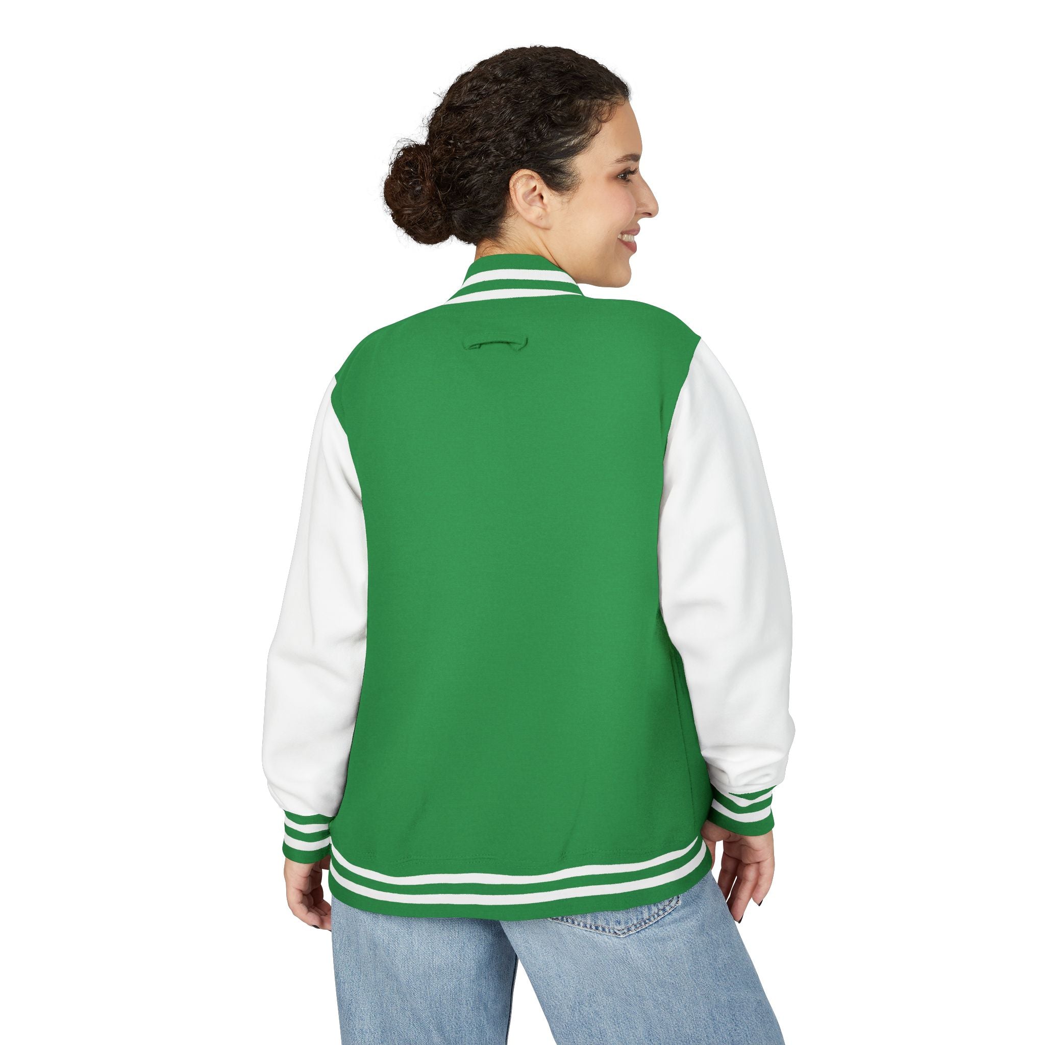 Varsity Letterman Jacket — Classic Red & White Retro School Jacket