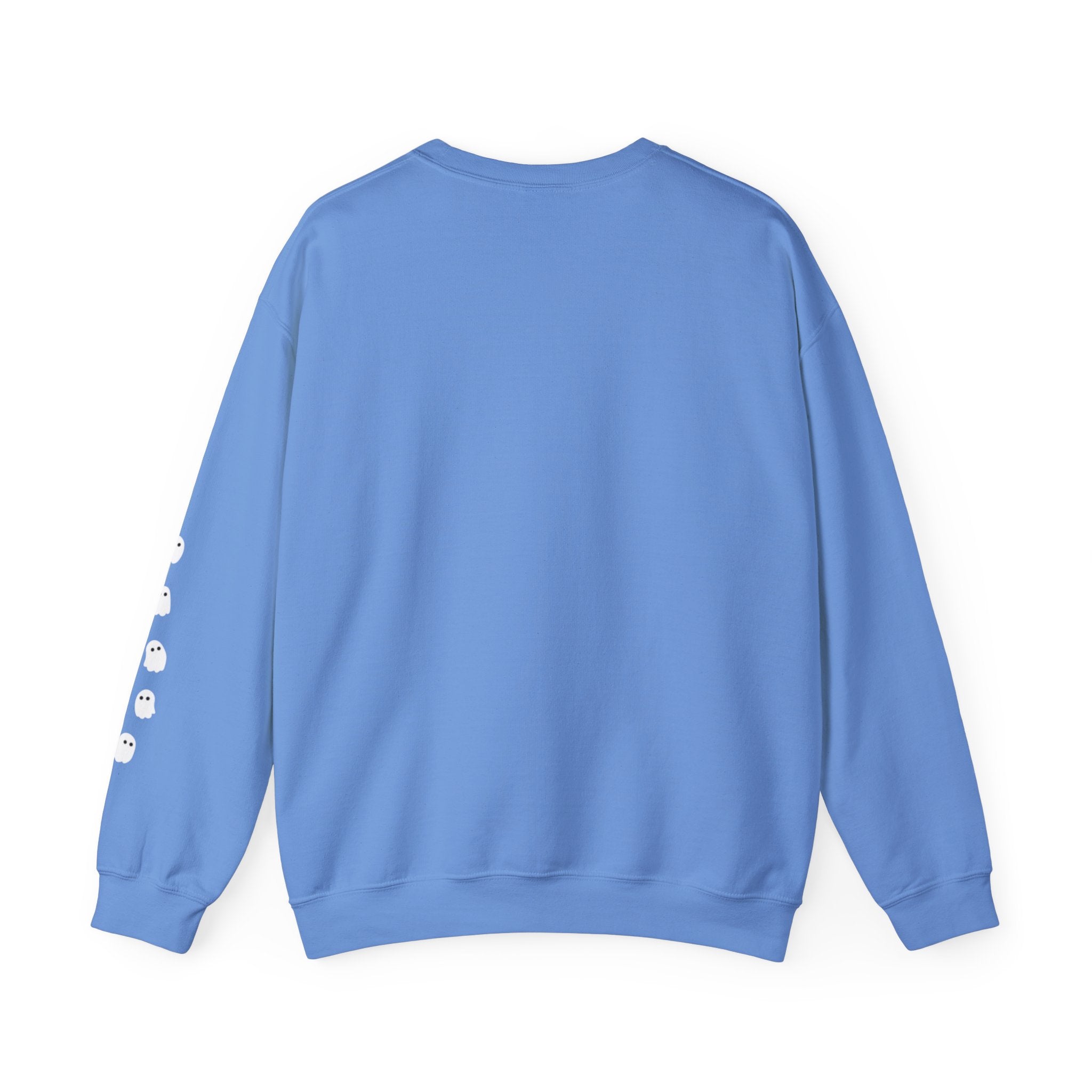 Minimalist Ghosties On Right Sleeve Halloween Sweatshirt