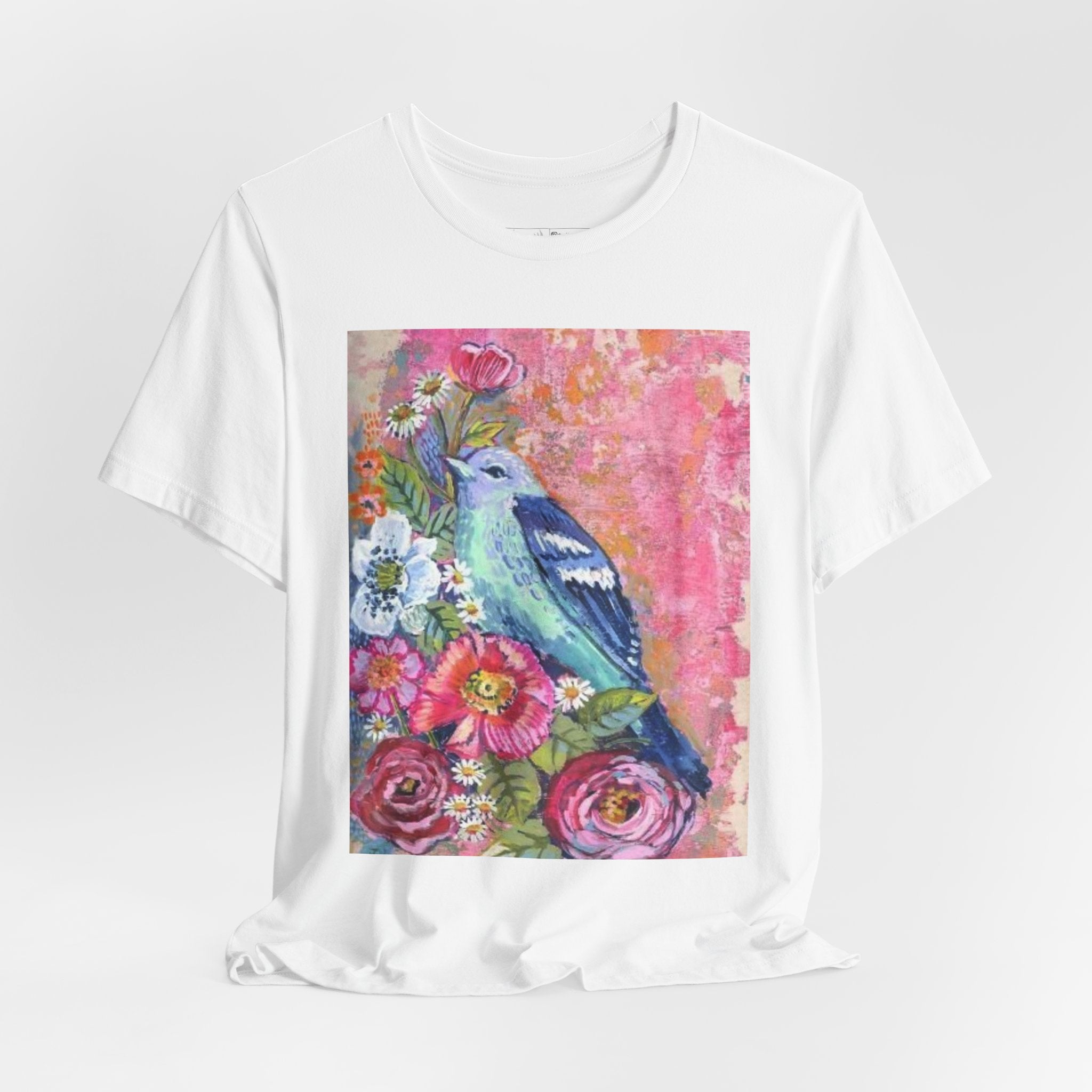 Folk art painted Birdy