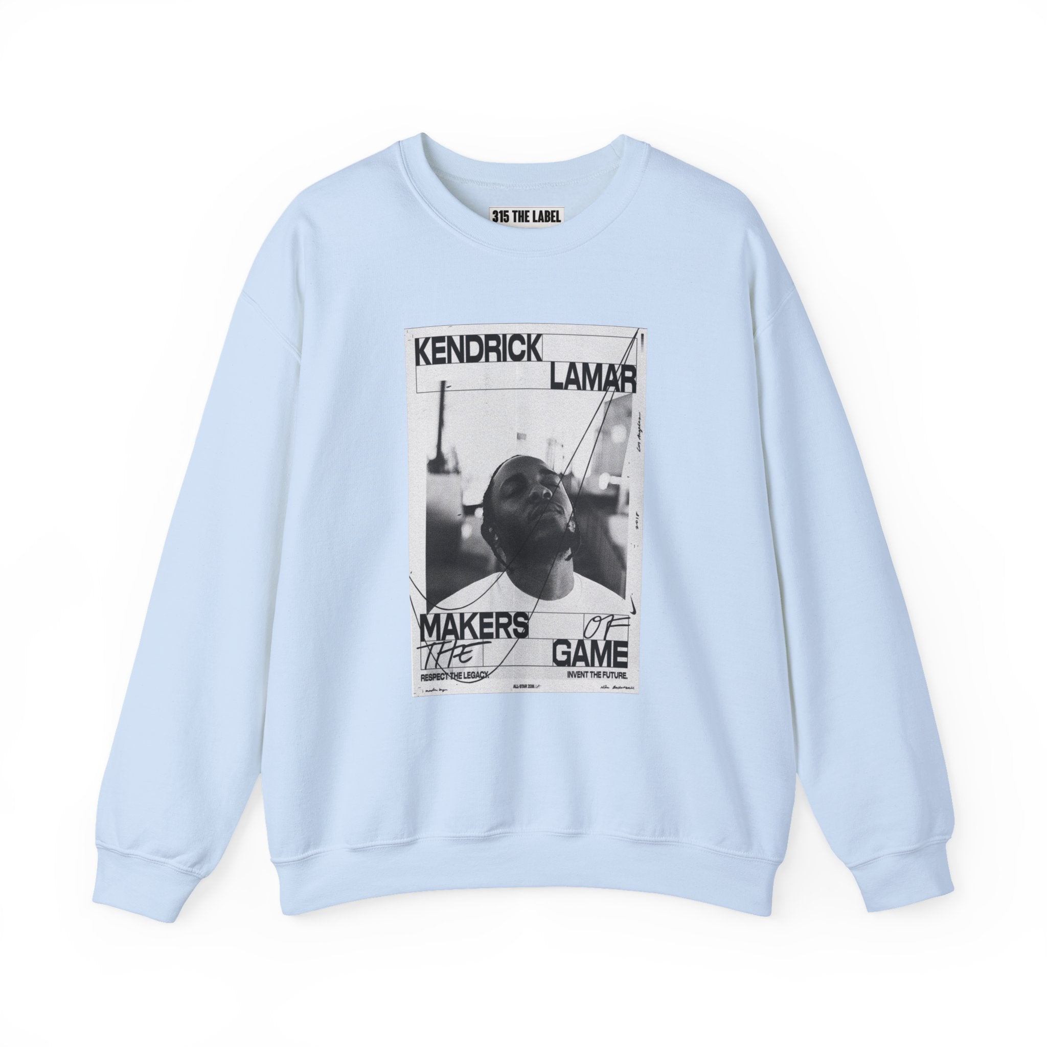 Graphic Crewneck Sweatshirt — 'Makers of the Game' Black & White Photo Design