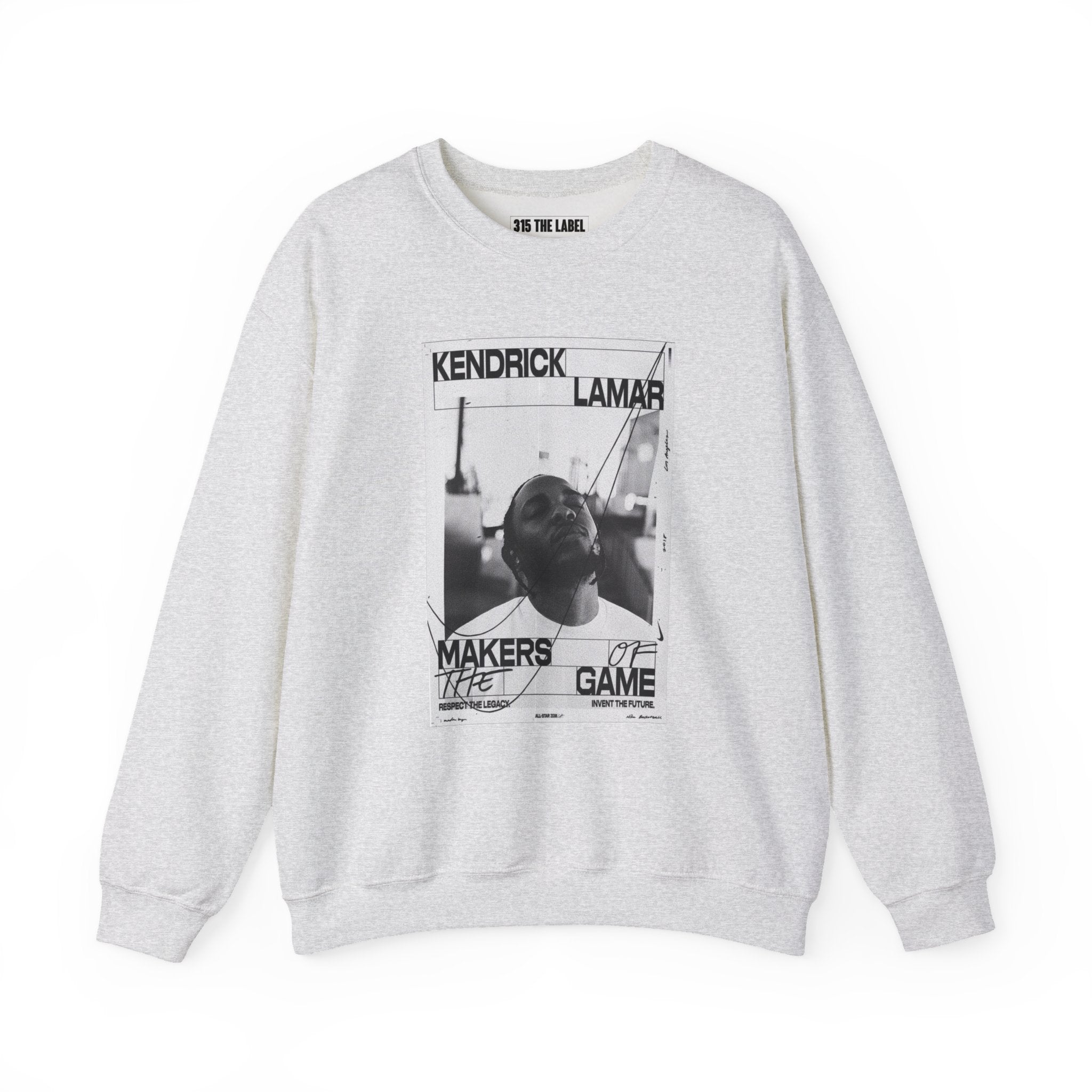 Graphic Crewneck Sweatshirt — 'Makers of the Game' Black & White Photo Design