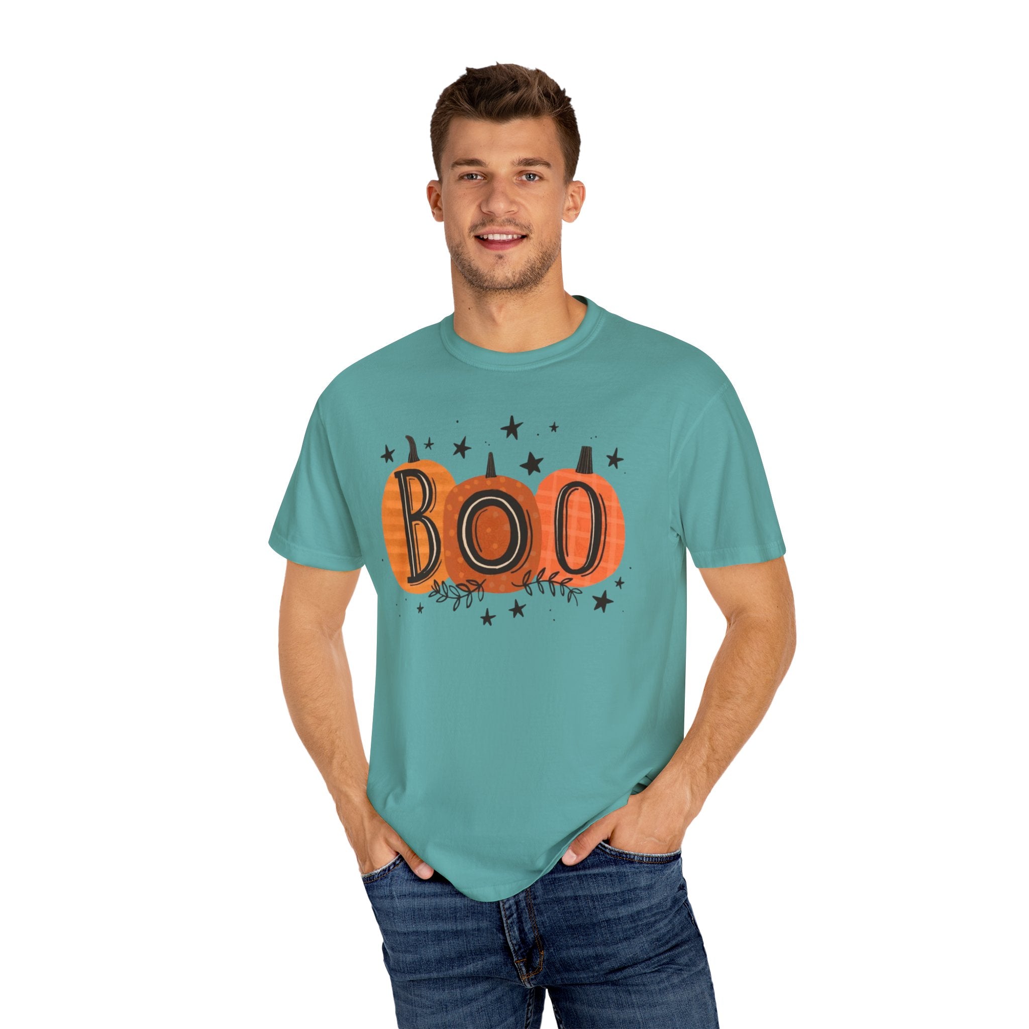 Boo Pumpkins T-Shirt | Cute Halloween Top, Casual Tee, Vintage Style, Gift for Ghost Lovers, Unisex Clothing