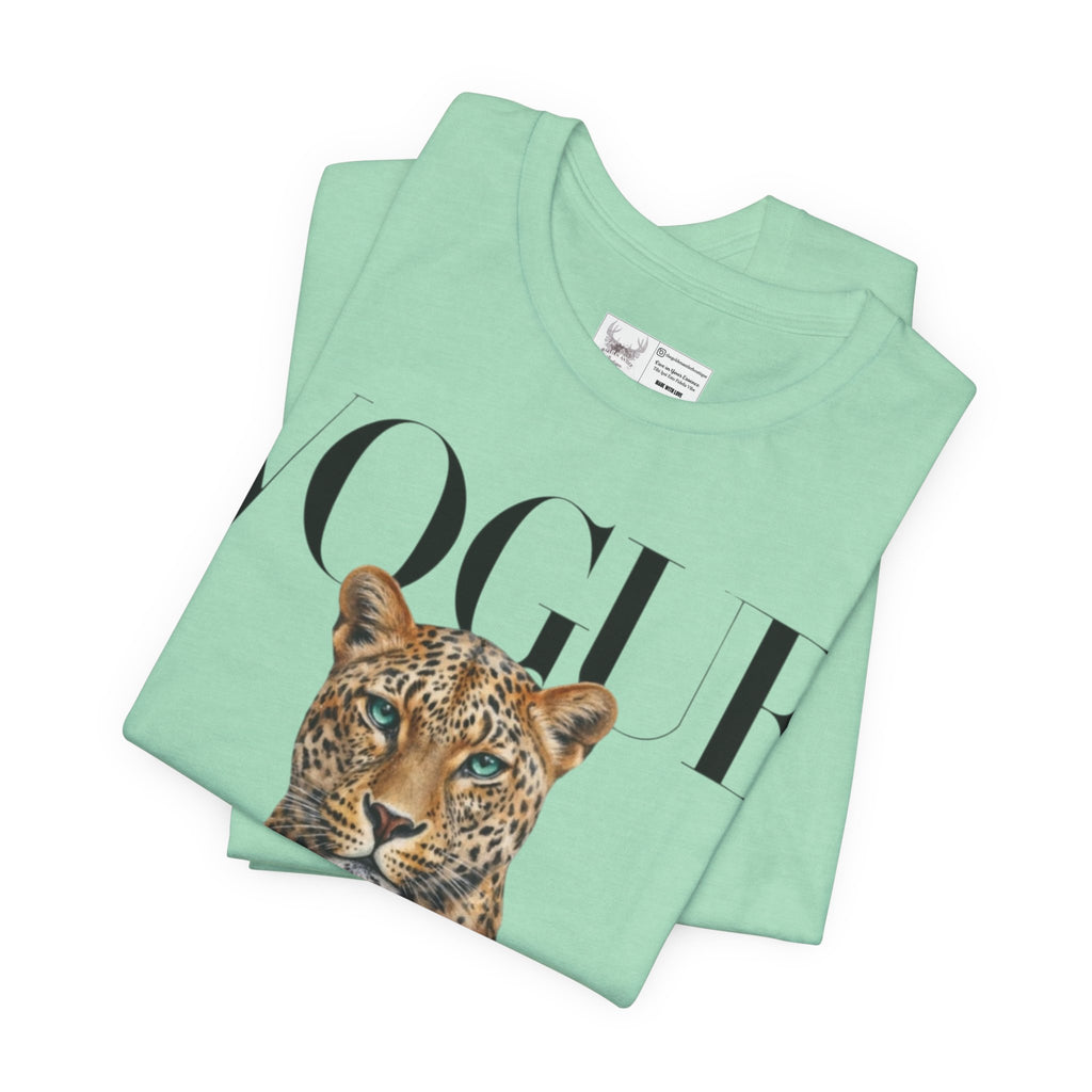Vogue Leopard grey T shirt