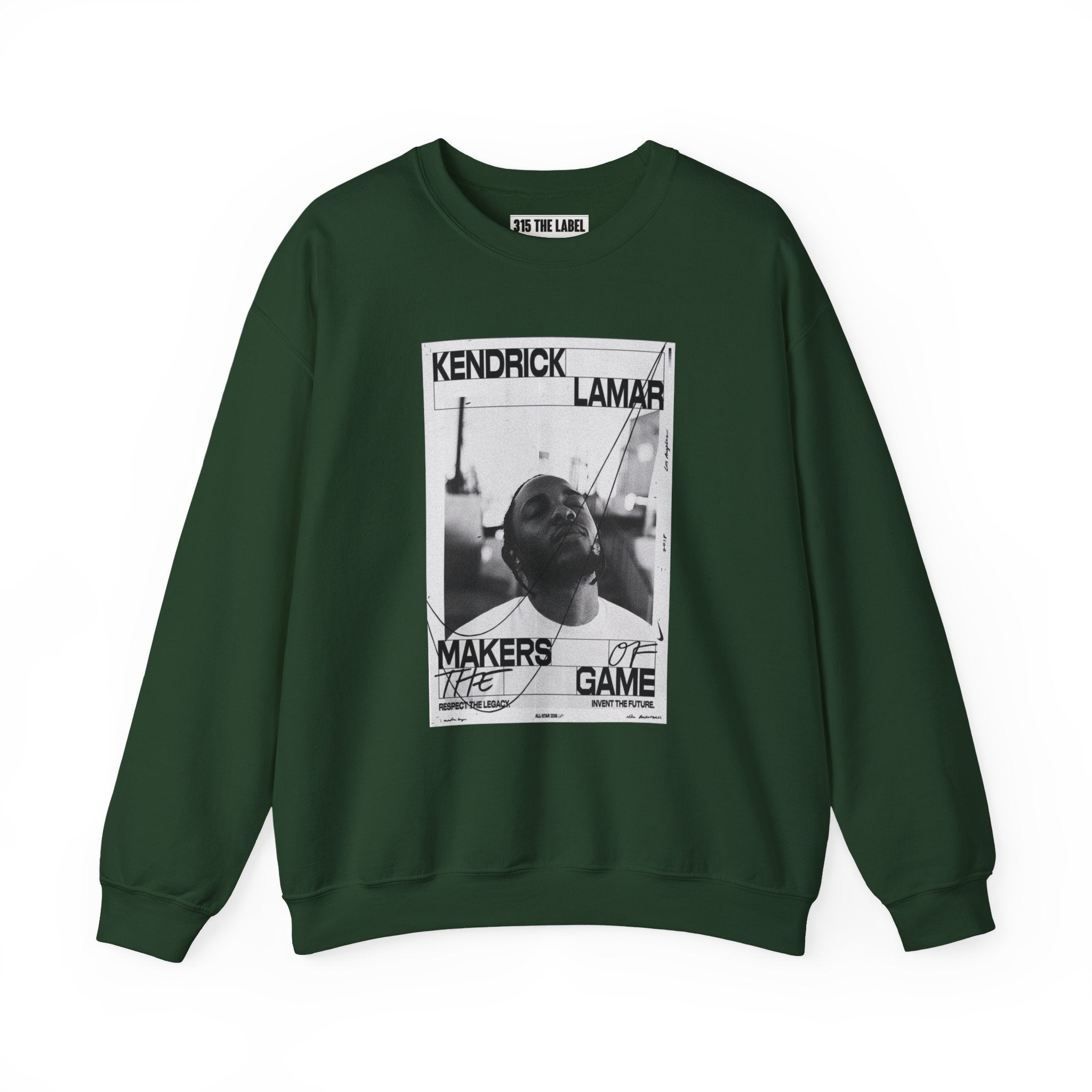 Graphic Crewneck Sweatshirt — 'Makers of the Game' Black & White Photo Design