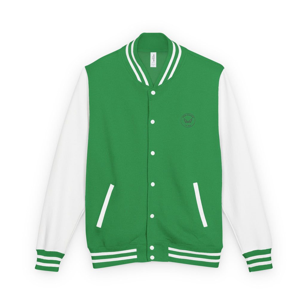 Varsity Letterman Jacket — Classic Red & White Retro School Jacket