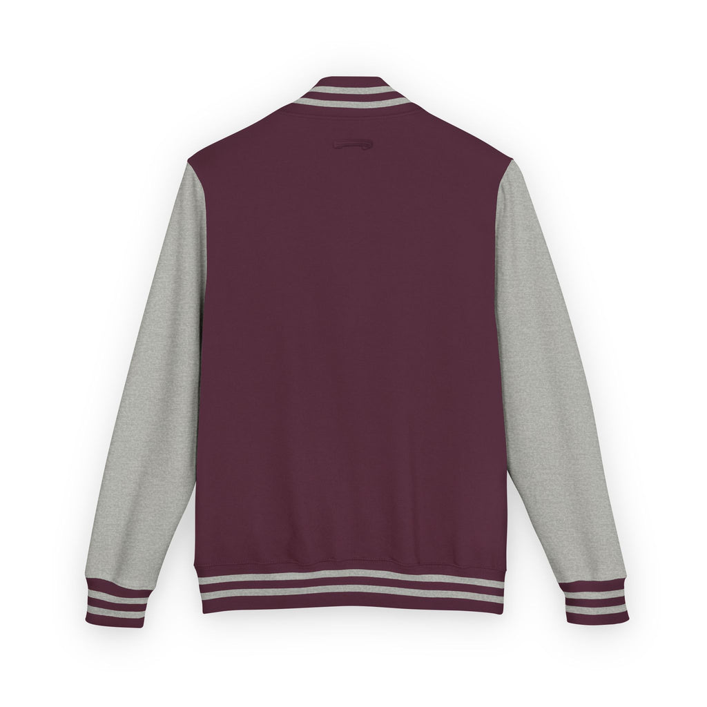 Varsity Letterman Jacket — Classic Red & White Retro School Jacket