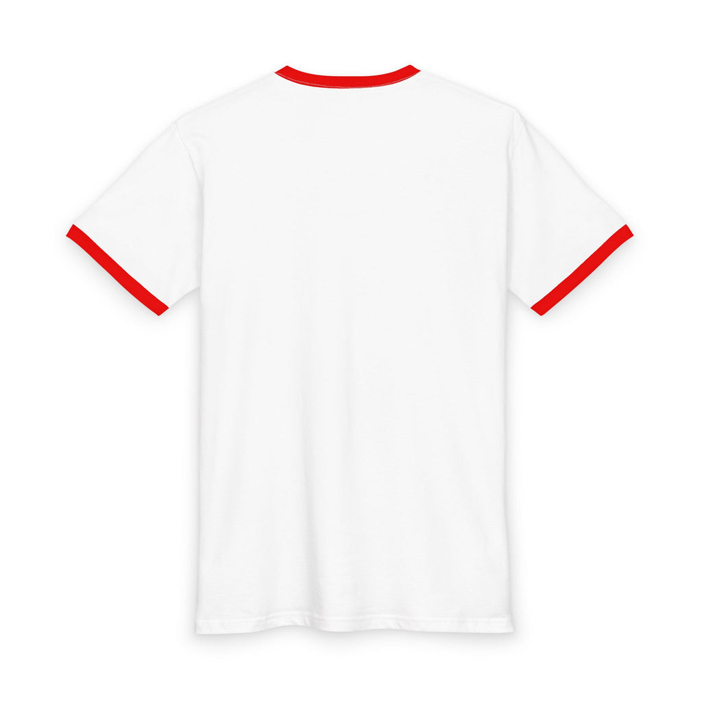 Christmas Funny Ringer Tee — “All I Want for Christmas is… Actually Never Mind”