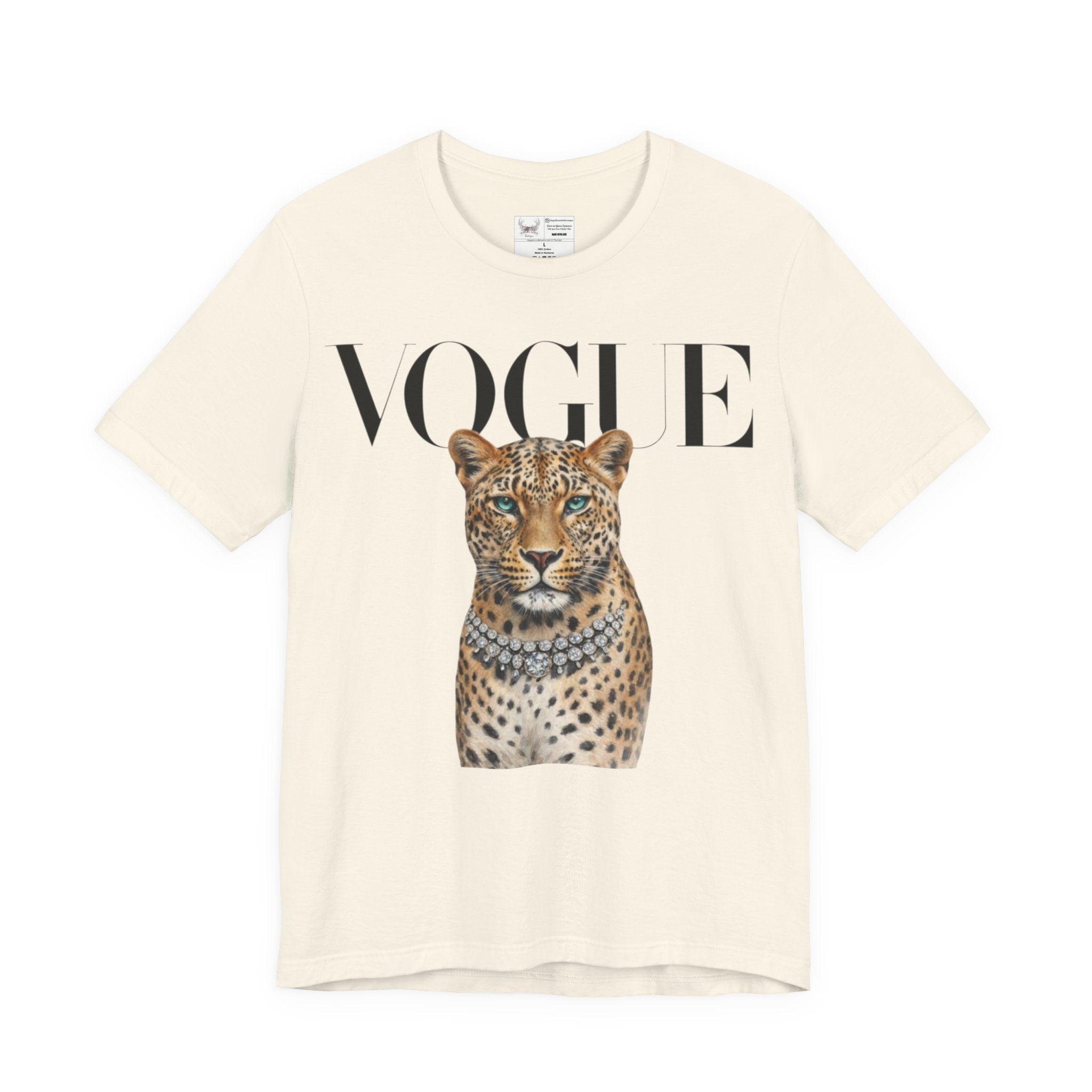 Vogue Leopard grey T shirt