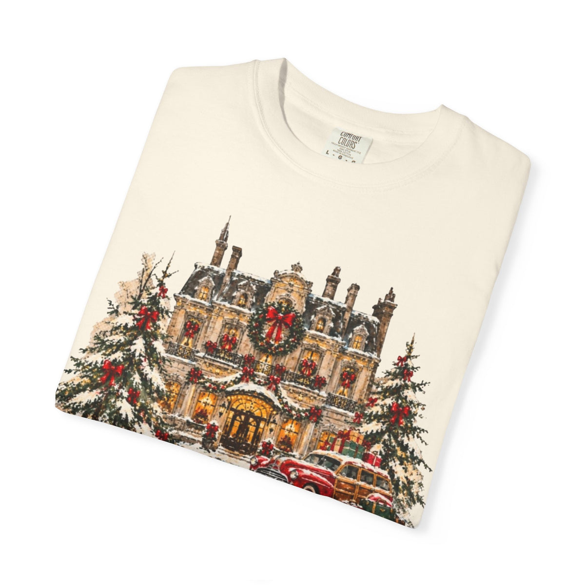 Christmas in New York T-Shirt — Vintage Holiday NYC Sweater-Style Tee