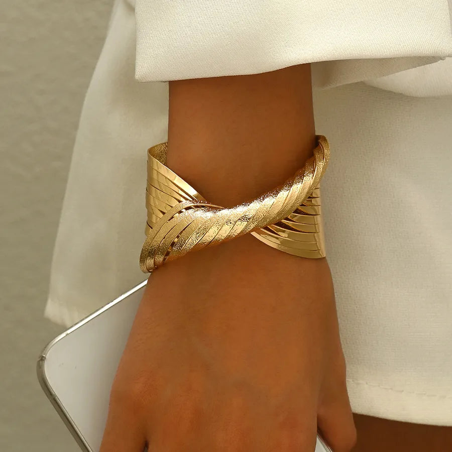 Casual Hip-Hop Geometric Iron Bangles Wholesale